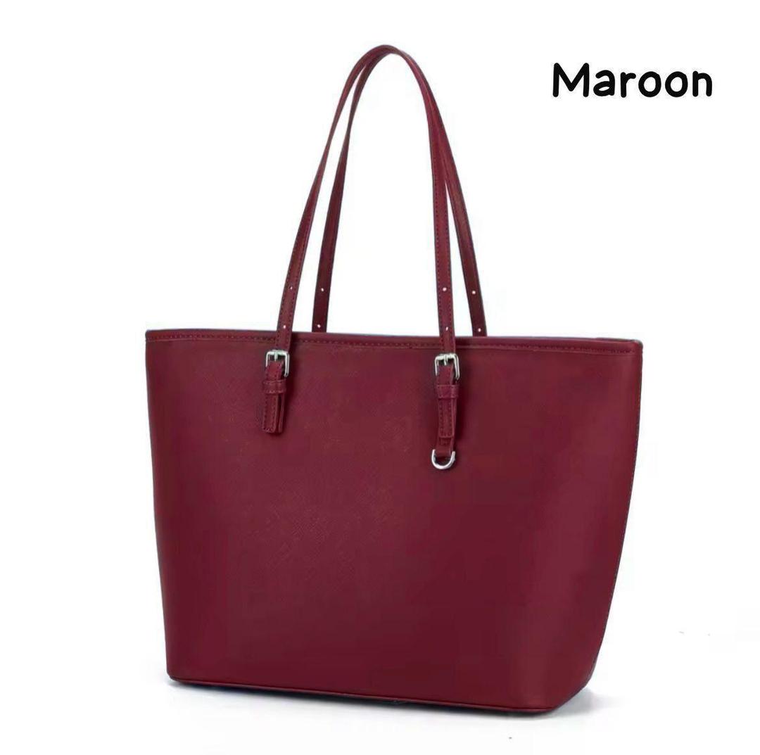 Women's PU Leather Plain Shoulder Bag