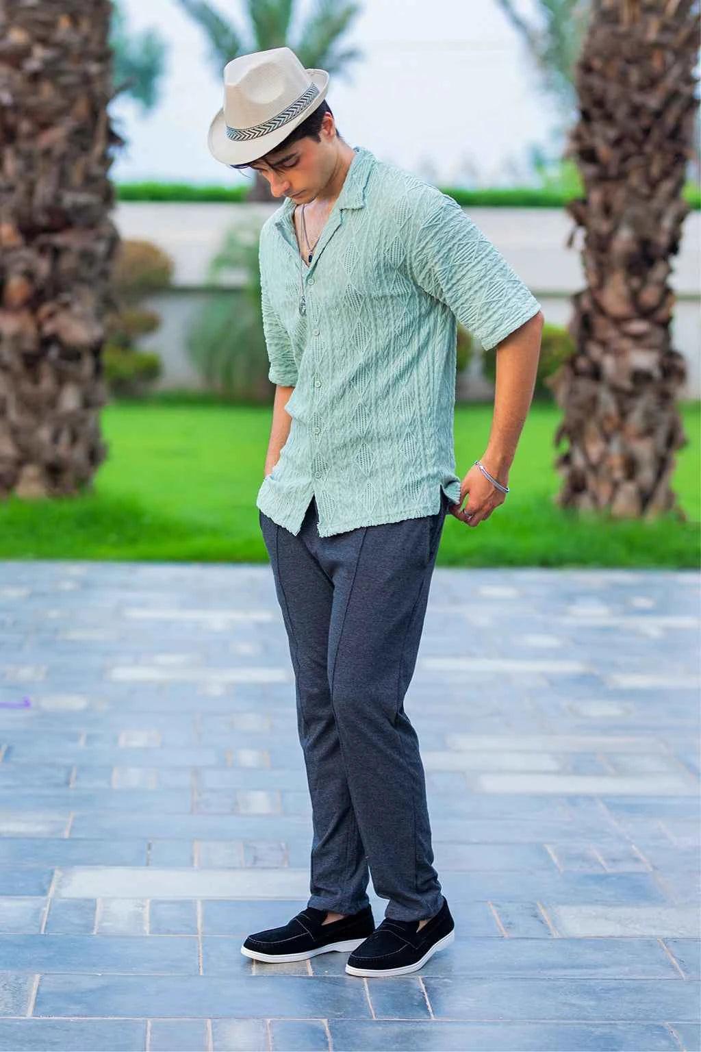 Sea Green Shirt - Classic Style for Timeless Appeal EW-000218