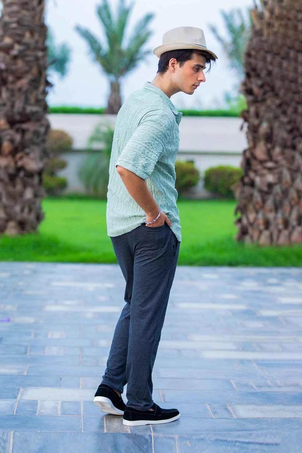 Sea Green Shirt - Classic Style for Timeless Appeal EW-000218