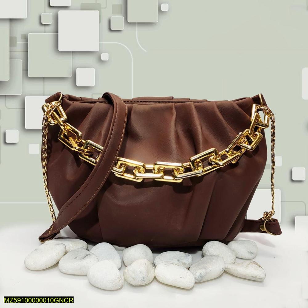 Women's Plain Saddle Crossbody Bag