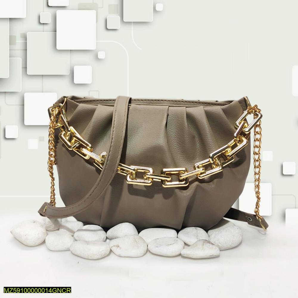 Women's Plain Saddle Crossbody Bag
