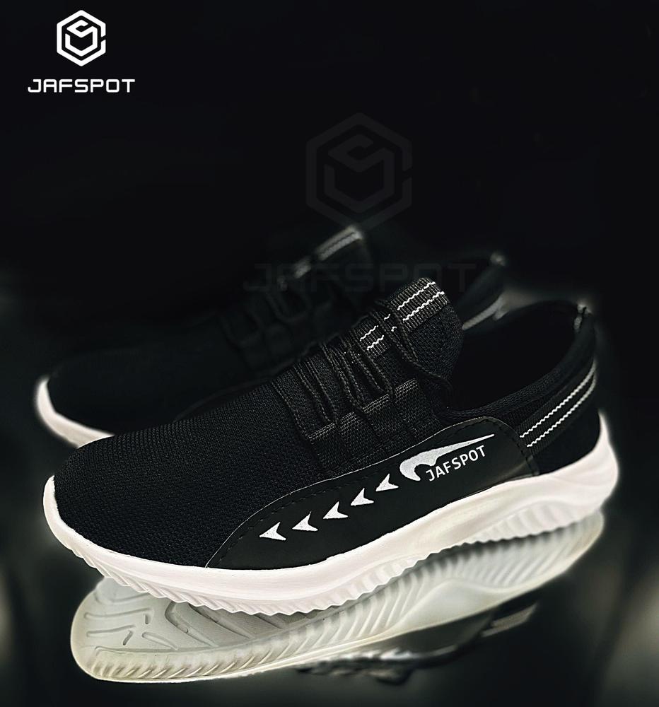 Men's Fashion Tennis White Shoes -JF016, Black