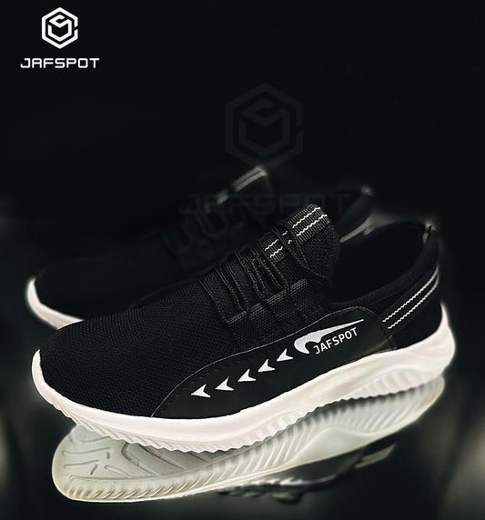 Men's Fashion Tennis White Shoes -JF016, Black
